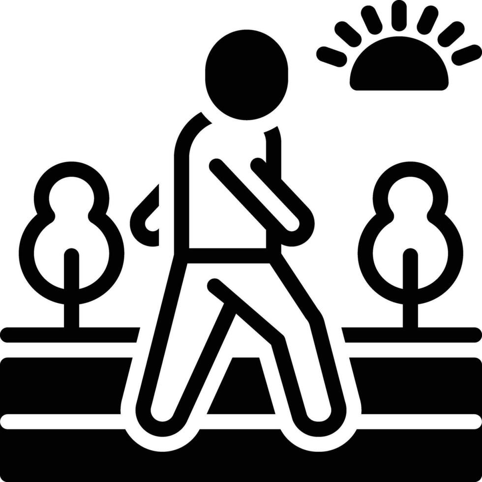 solid icon for walks vector