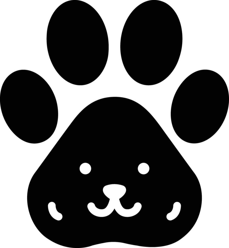 solid icon for pets vector