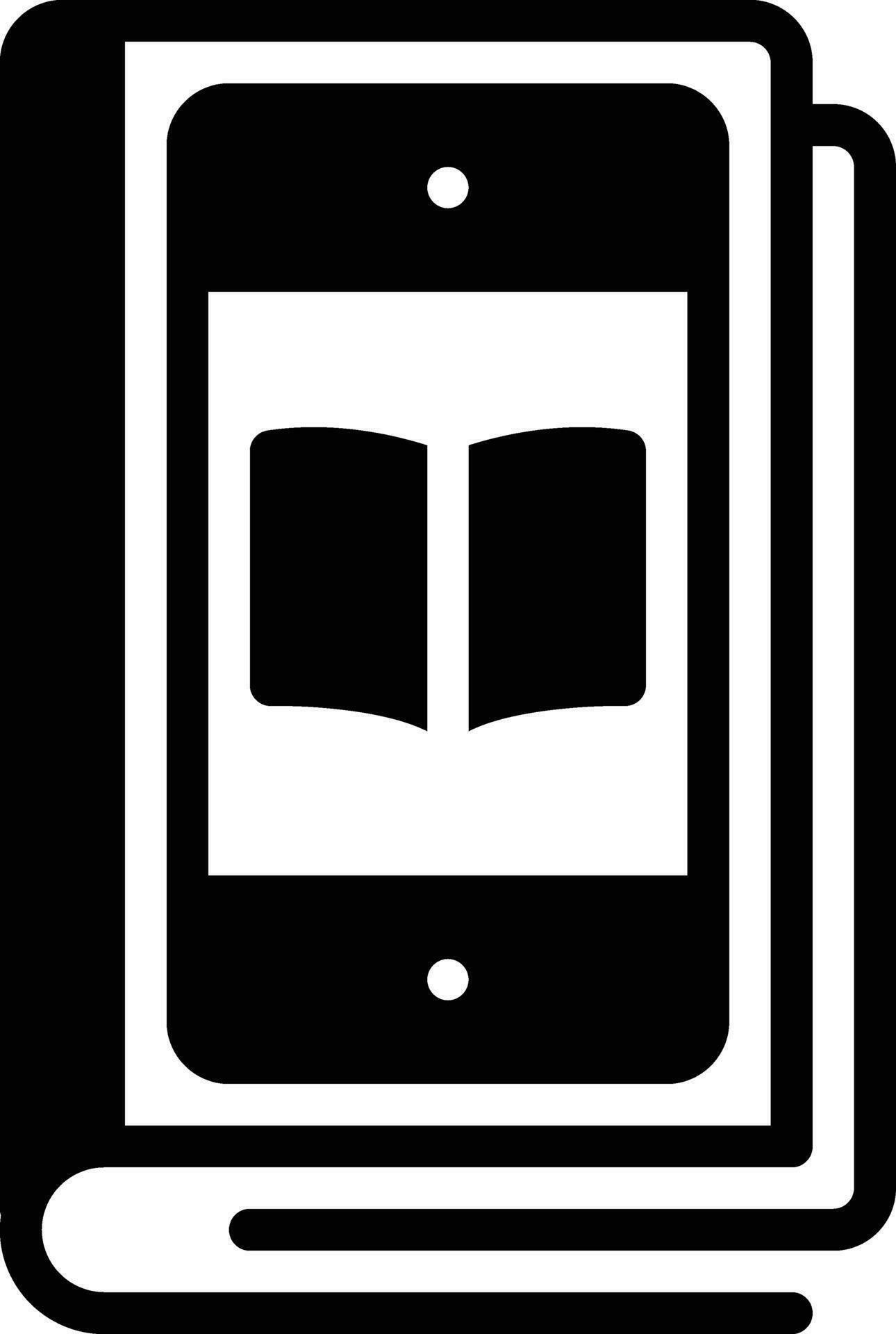solid icon for ebook 35409467 Vector Art at Vecteezy