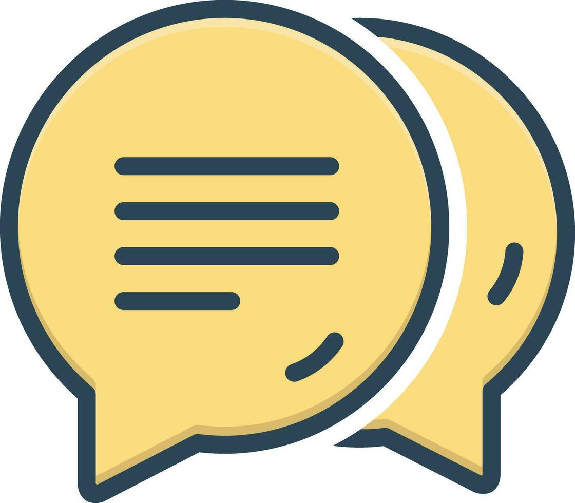 color icon for dialog vector