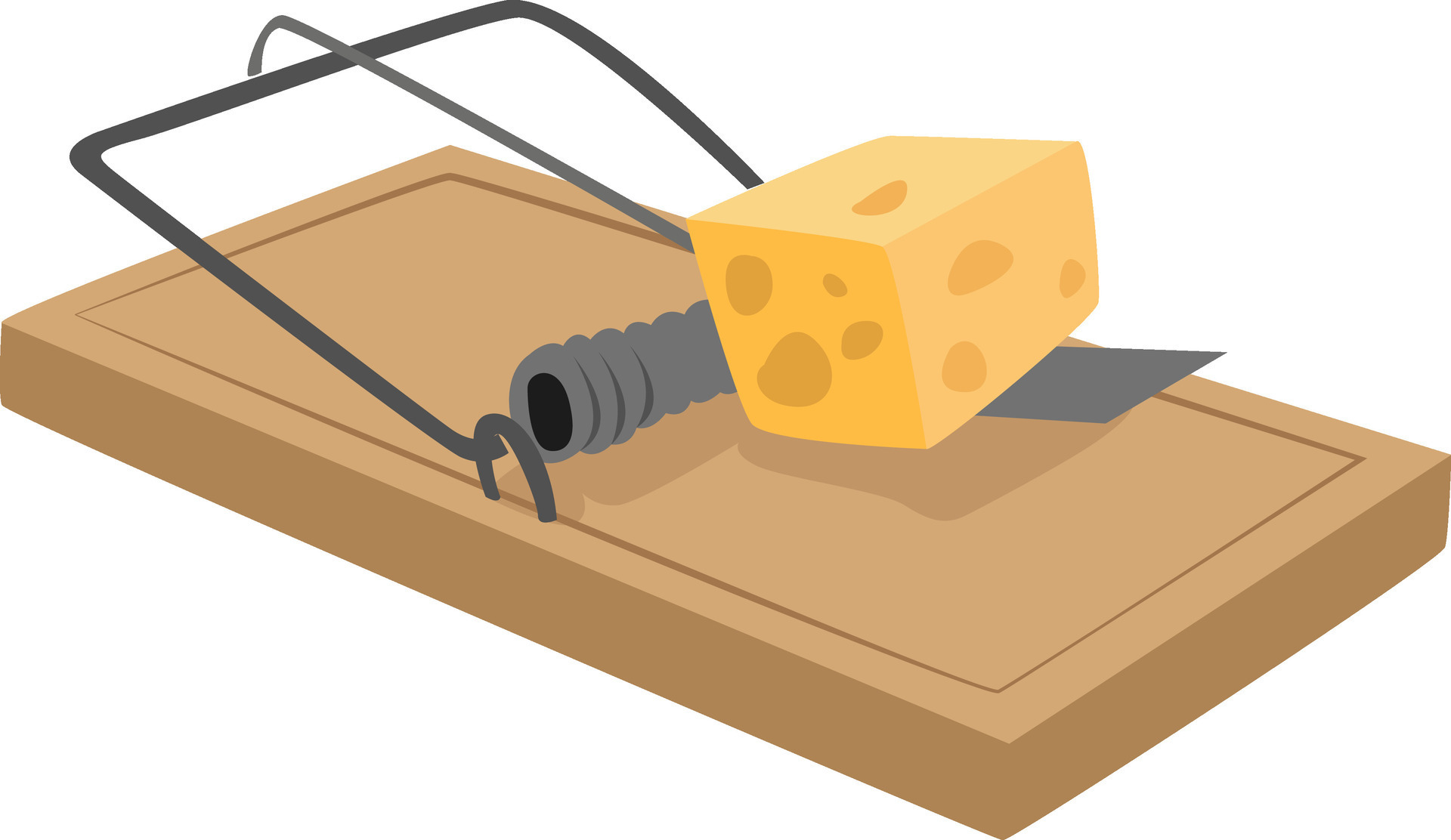 Mouse trap, illustration, vector on white background 35409761 Vector ...