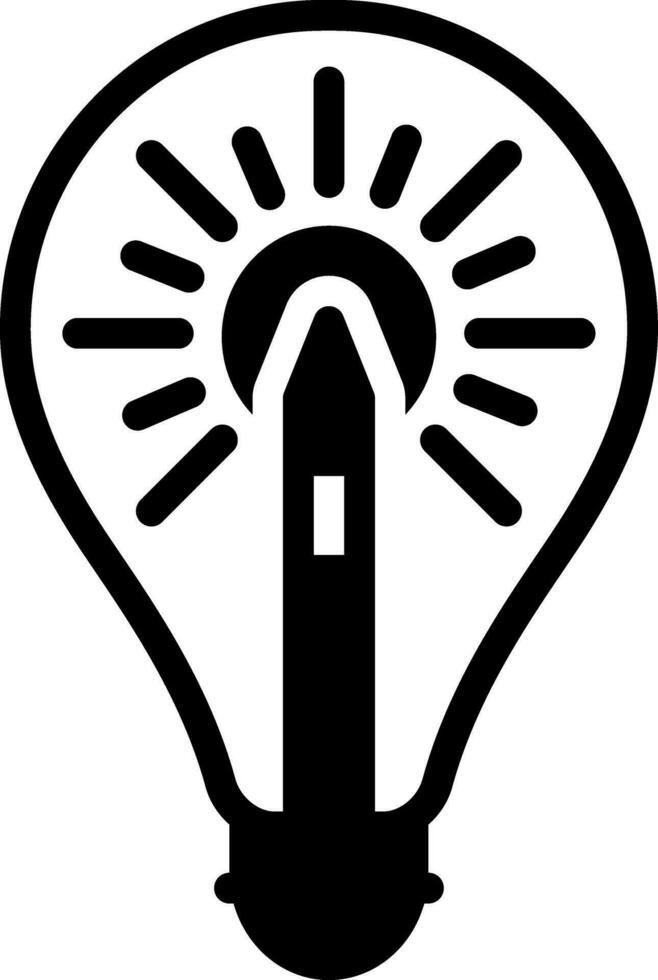 solid icon for inspired vector