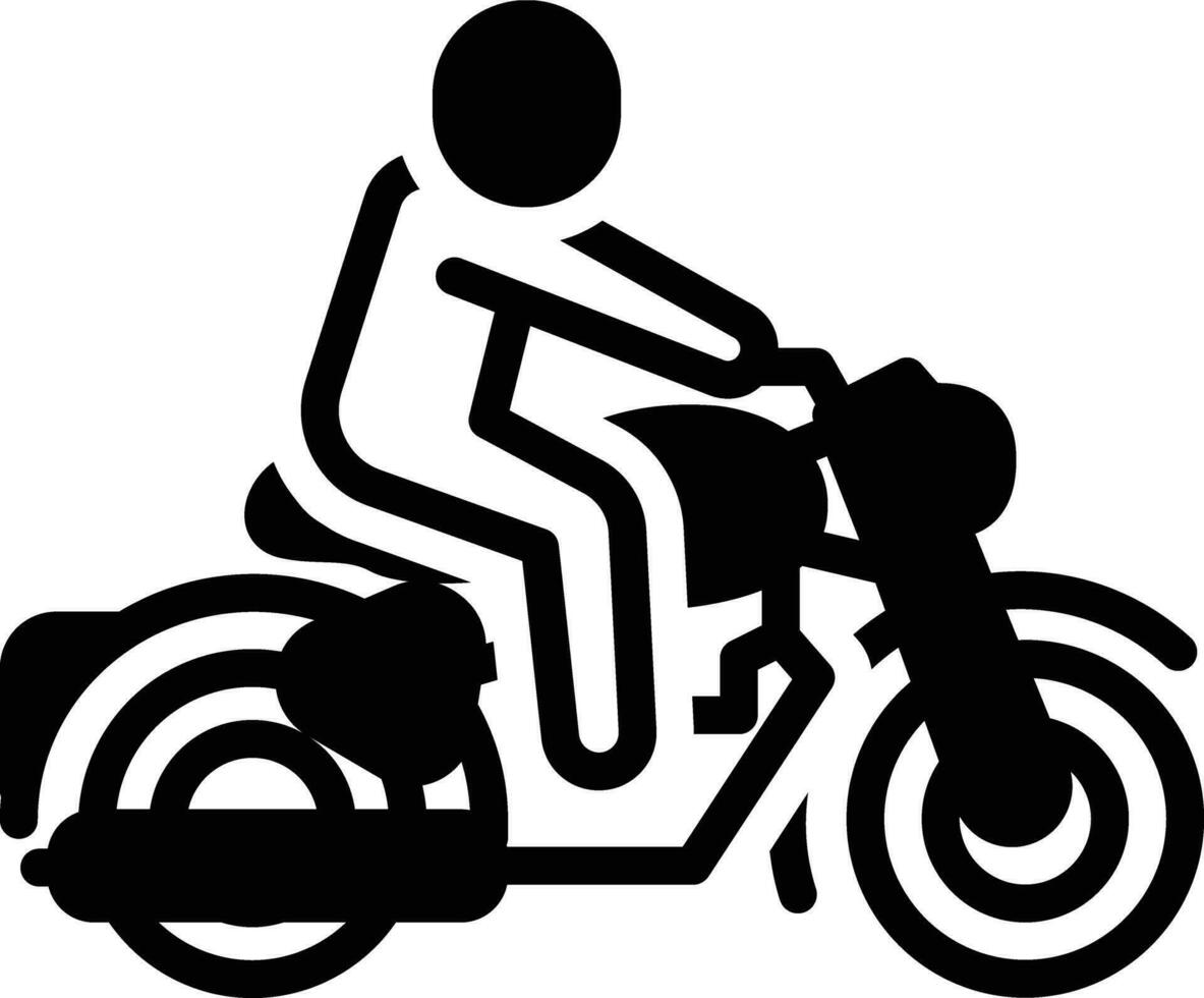 solid icon for ride vector