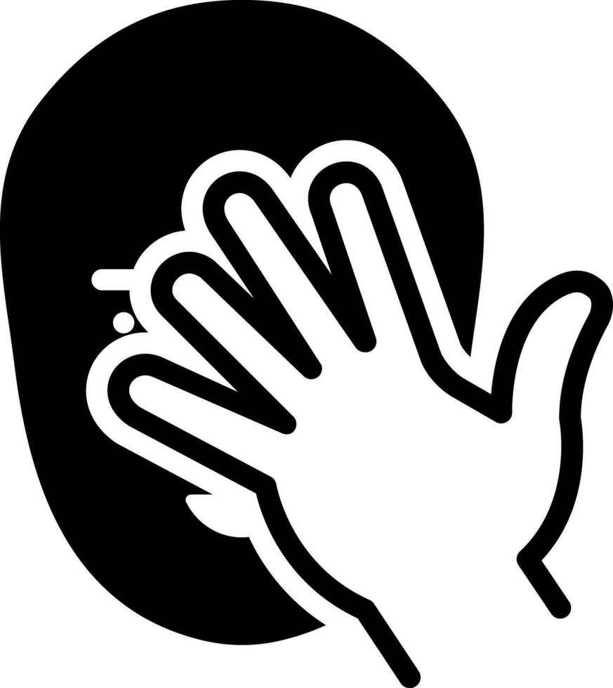 solid icon for hide vector