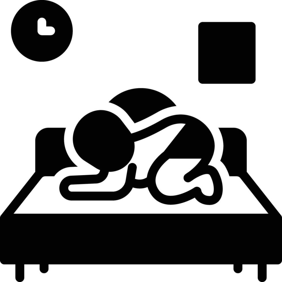 solid icon for baby vector