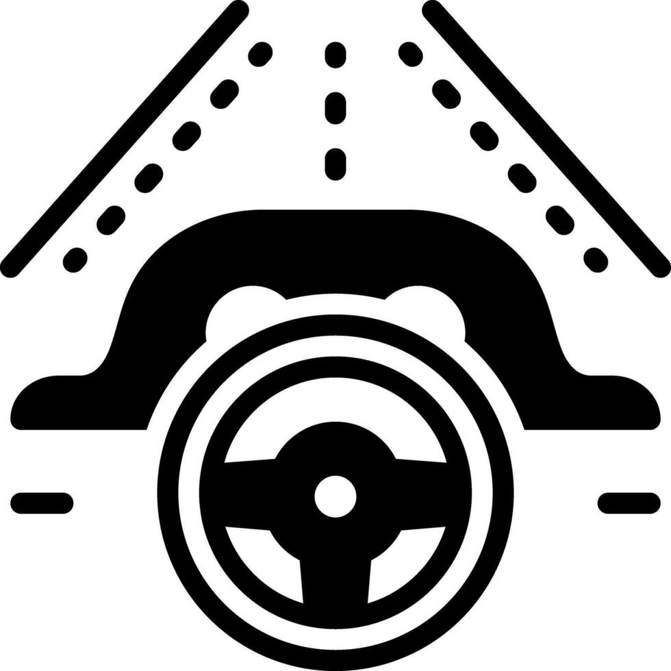solid icon for drive vector