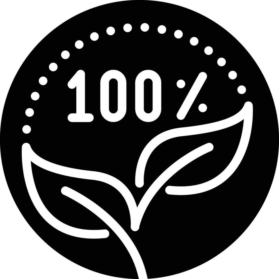 solid icon for organic vector