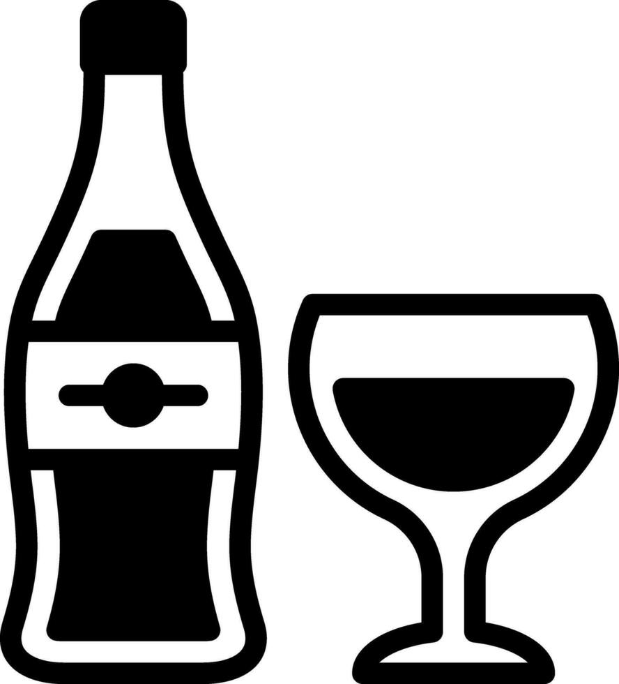 solid icon for beverage vector