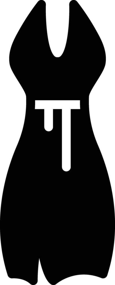 solid icon for dress vector