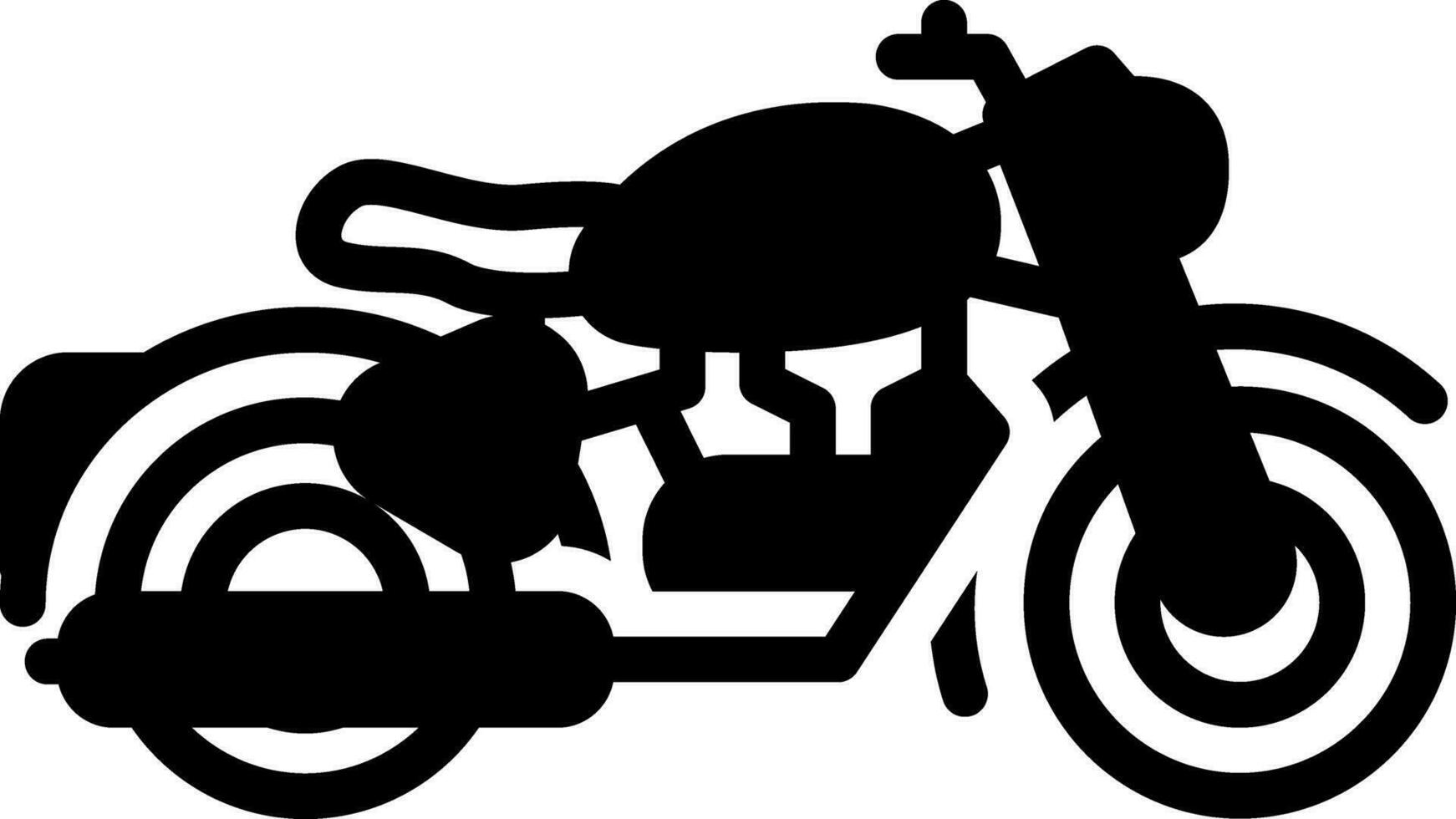 solid icon for bike vector