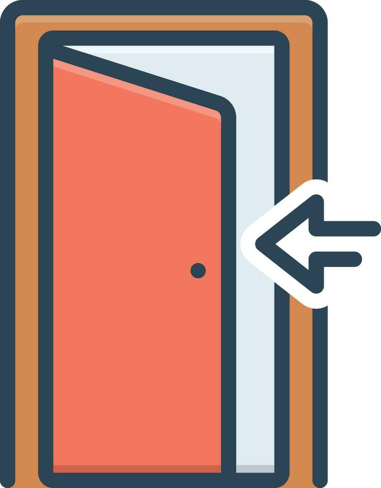 color icon for open vector