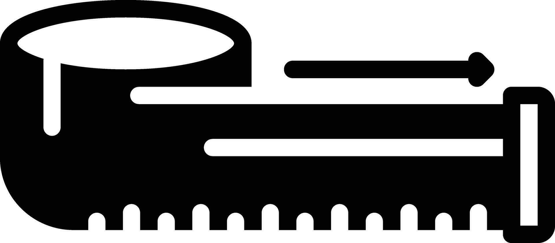solid icon for measure vector