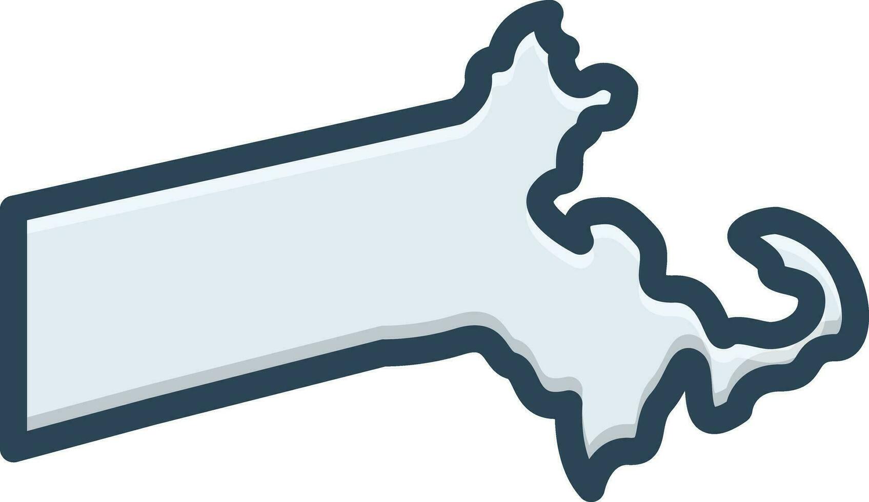 color icon for massachusetts vector