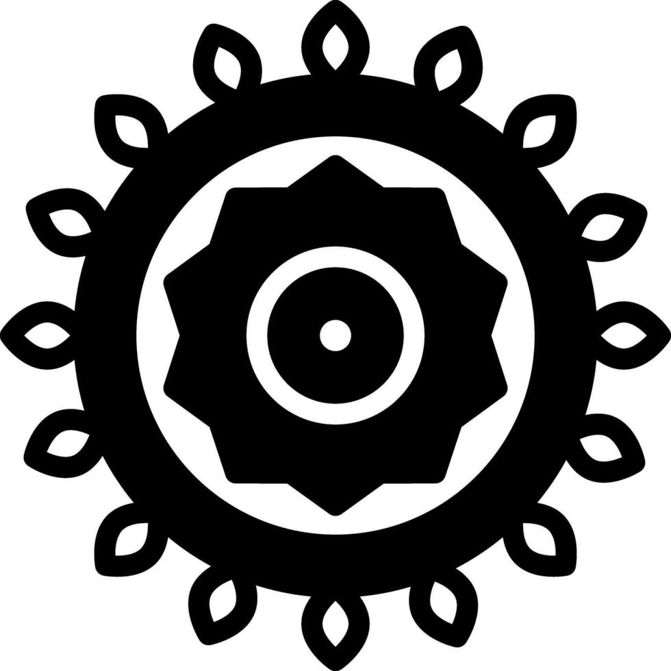 solid icon for hawaiian vector