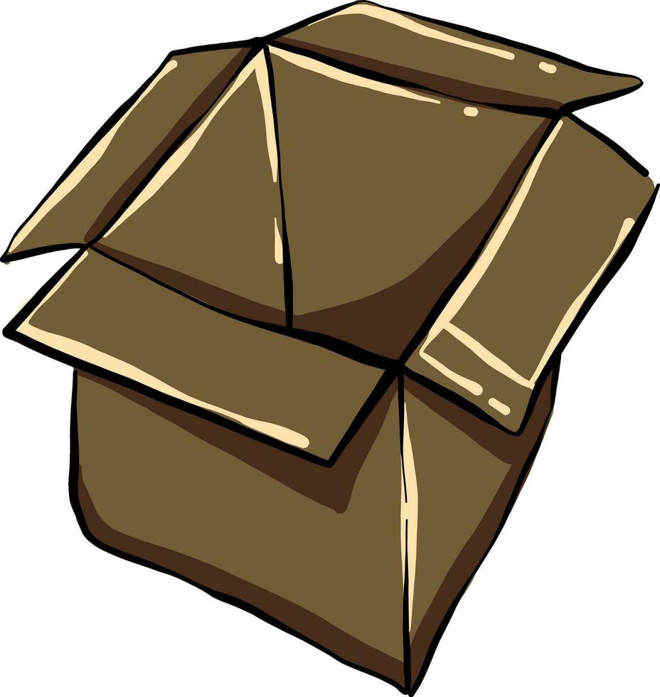 vacío caja, ilustración, vector en blanco antecedentes