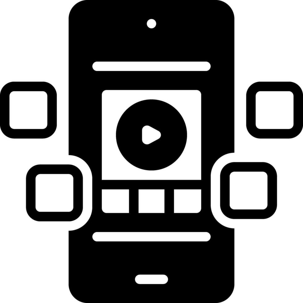 solid icon for social vector