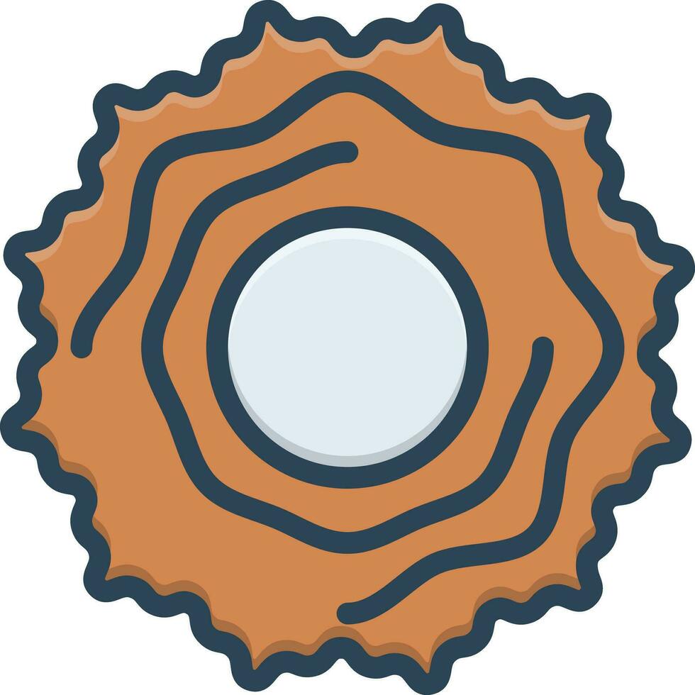 color icon for holes vector