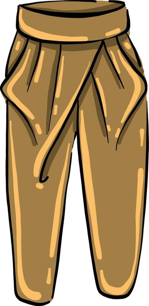 Riding breeches, illustration, vector on white background