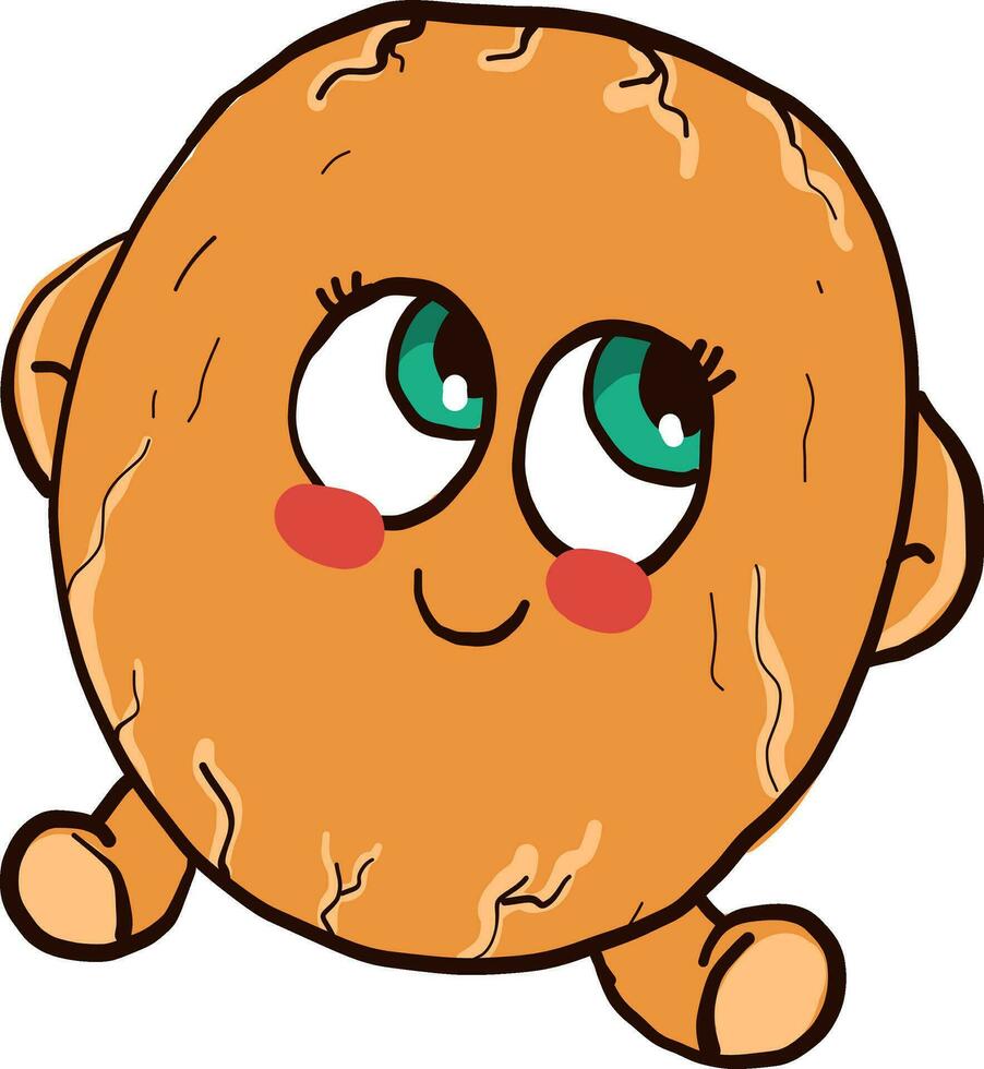 Baby melon, illustration, vector on white background
