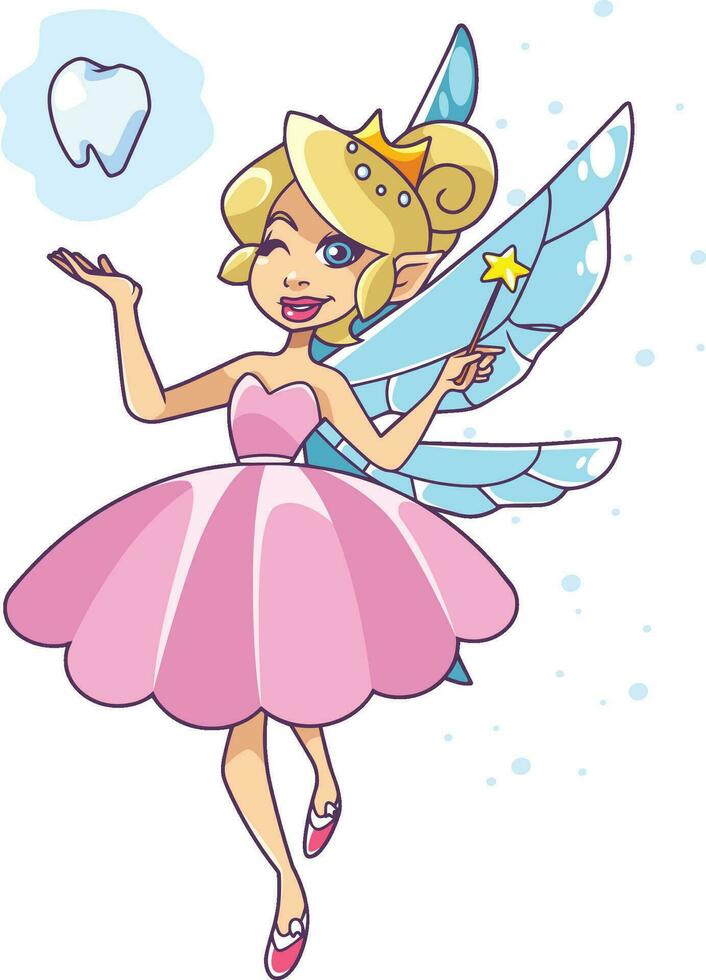 Tooth Fairy on White vector