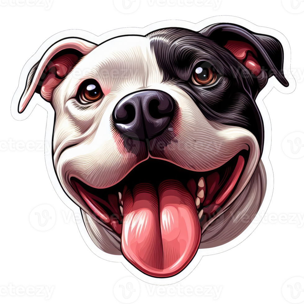 AI generated Happy Doggo's Delightful Expression, Sticker png