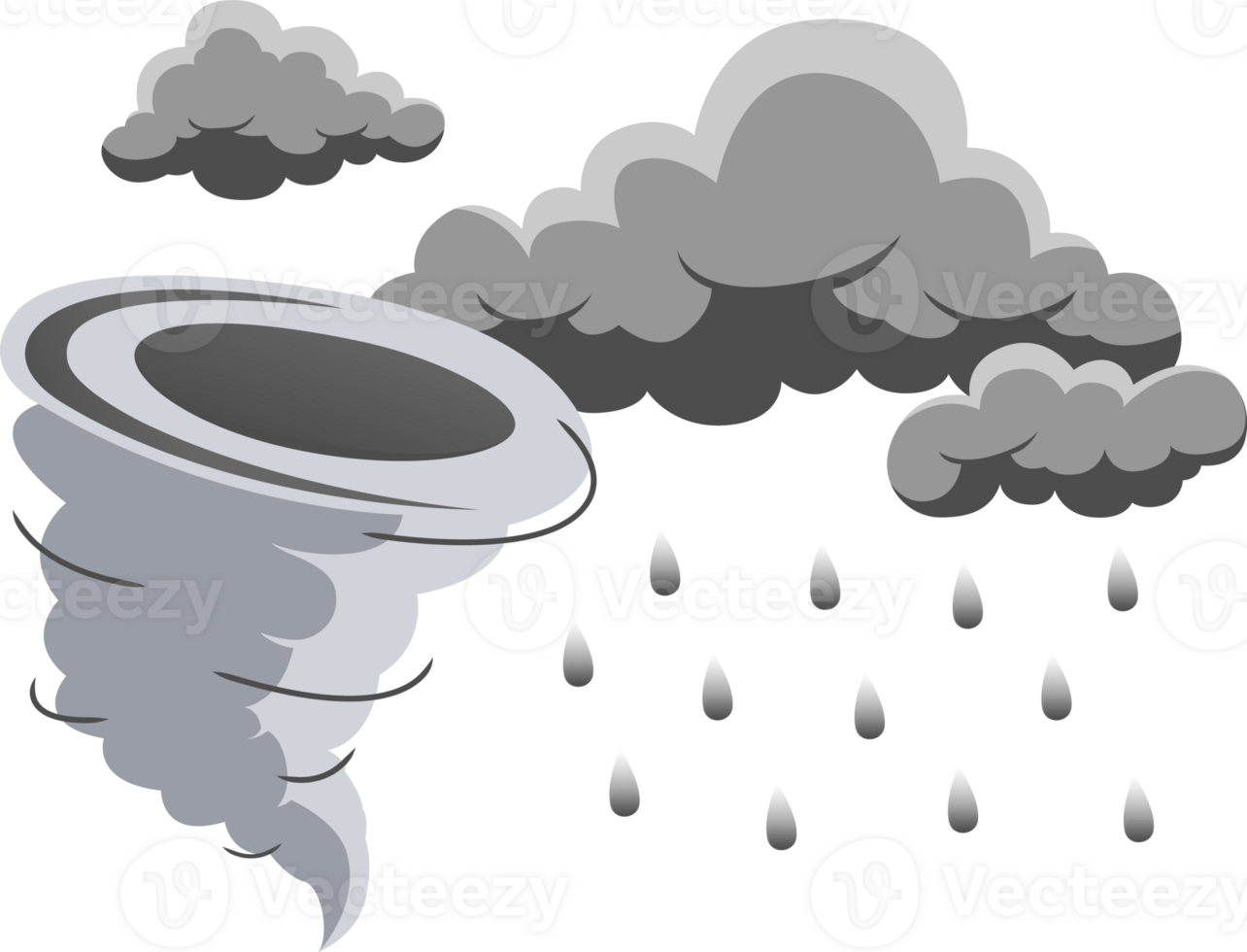 storm cloud and rain forecast night illustration design png