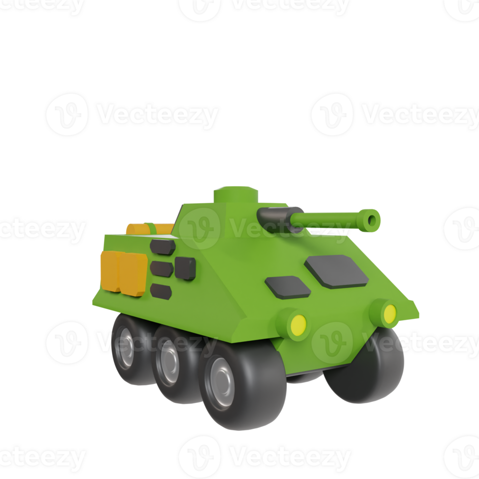 esercito veicolo 3d rendere icona png