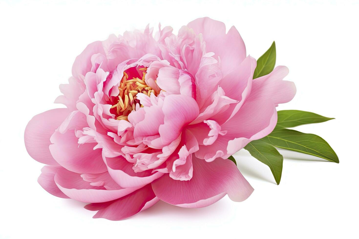 AI generated Peony isolated on white background. AI Generated photo