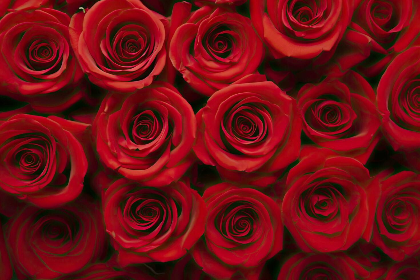 AI generated Red Rose Background for Valentine's Day. AI Generated photo