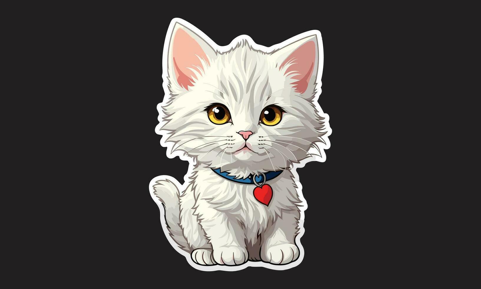AI generated Cute cat vector design Ai generated