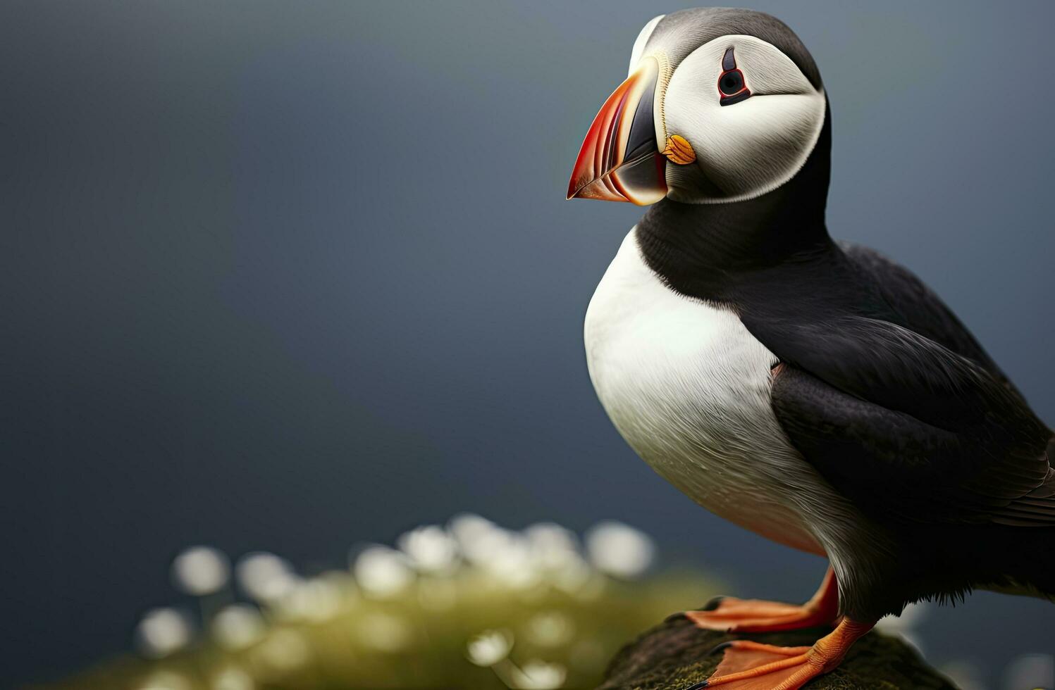 AI generated Atlantic Puffin Bird. AI Generated photo