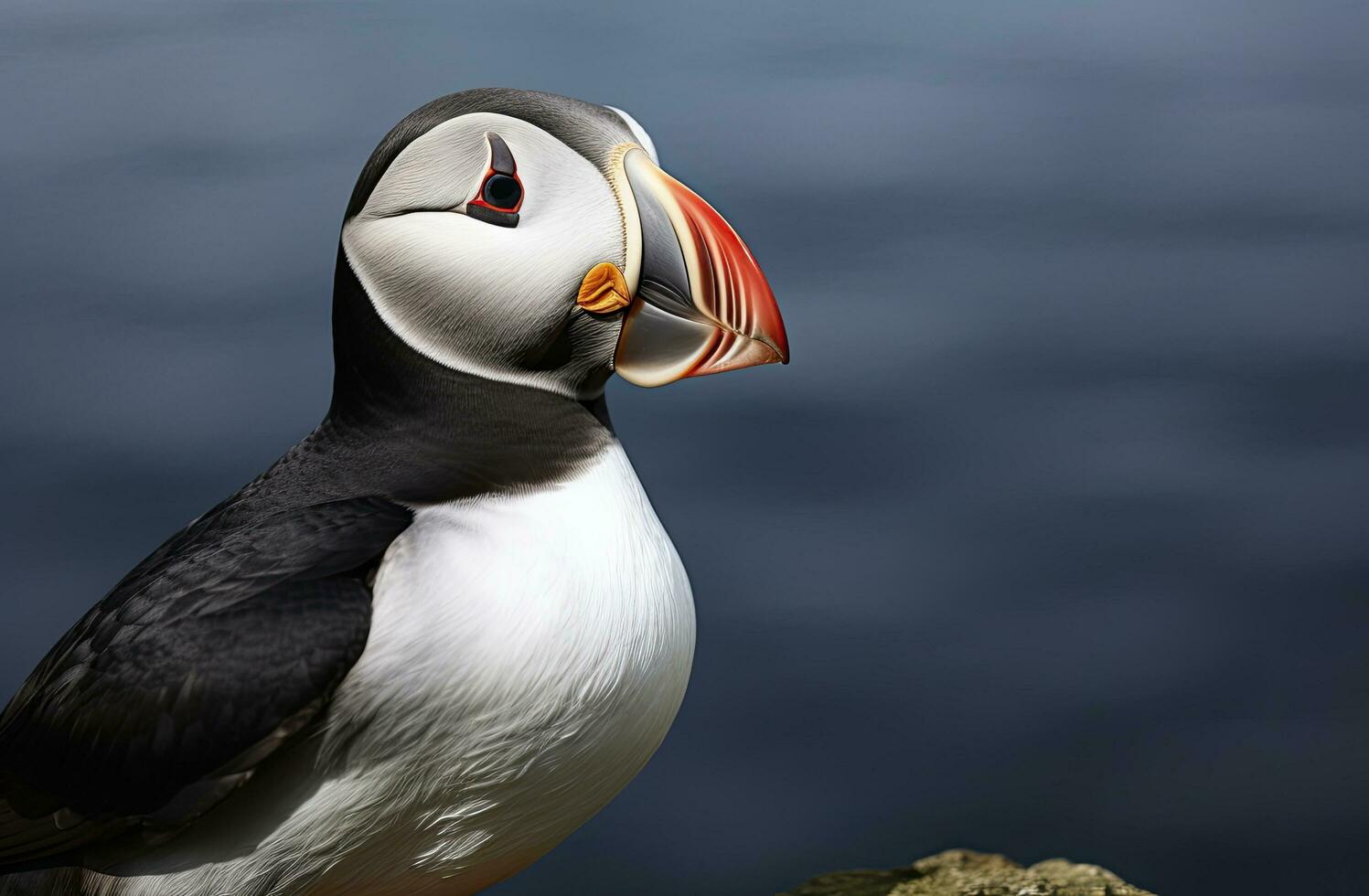 AI generated Atlantic Puffin Bird. AI Generated photo