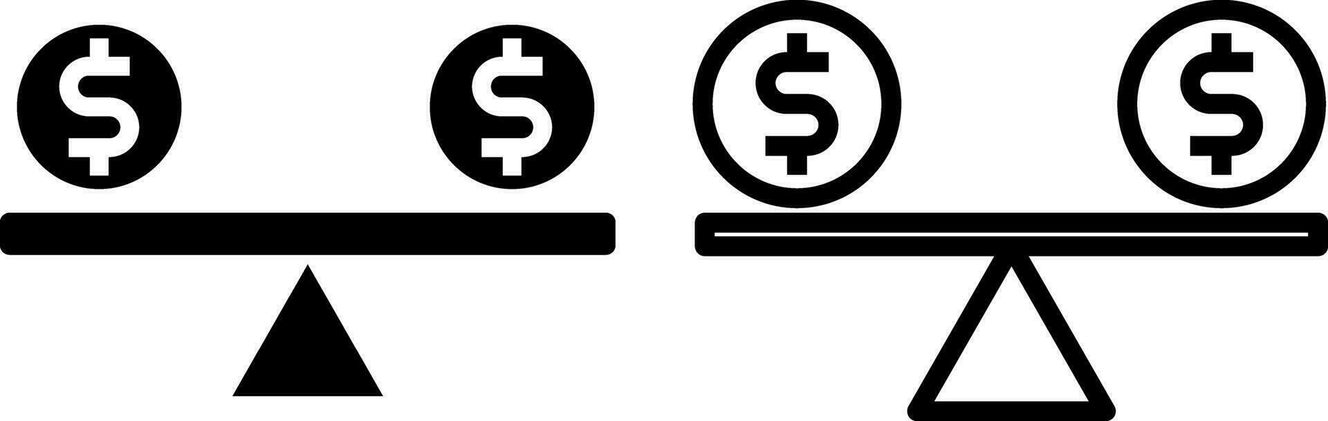 business equity icon in solid and line style. Vector illustration