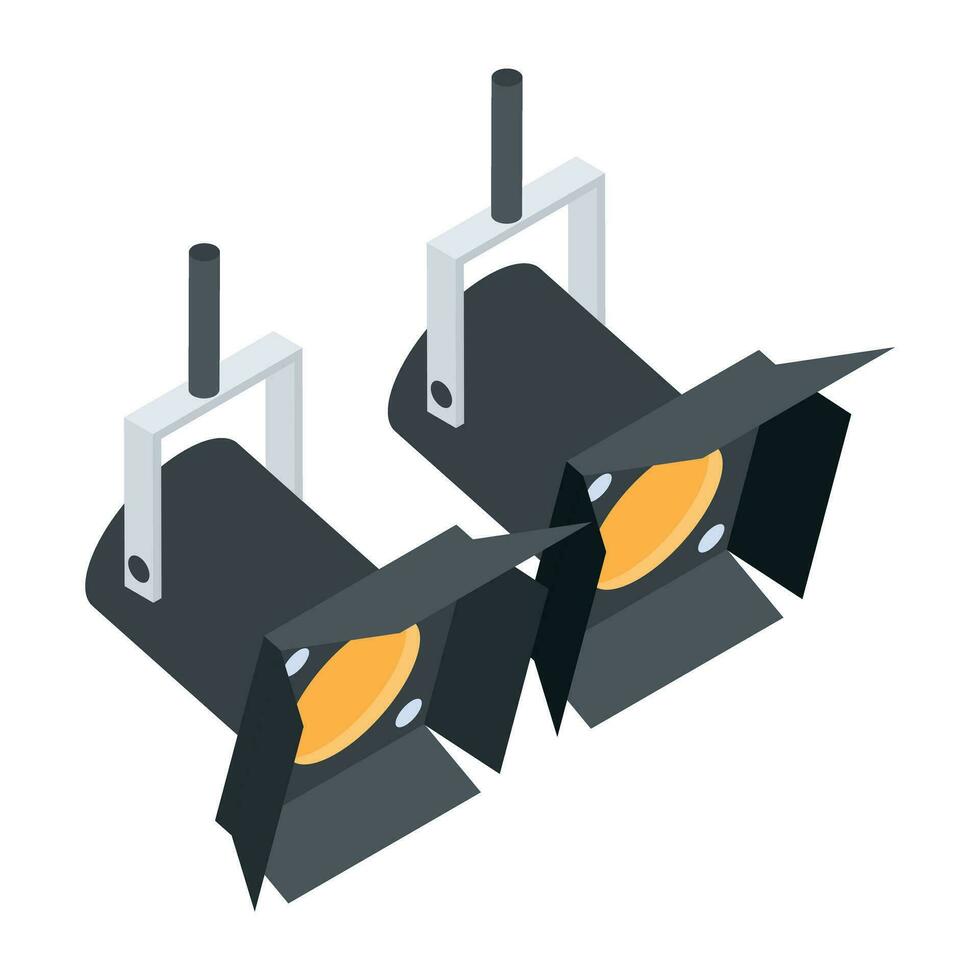 Video Equipment Isometric Icon vector