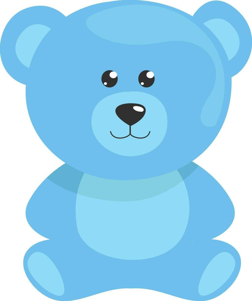 Blue bear, illustration, vector on white background 35416607 Vector Art