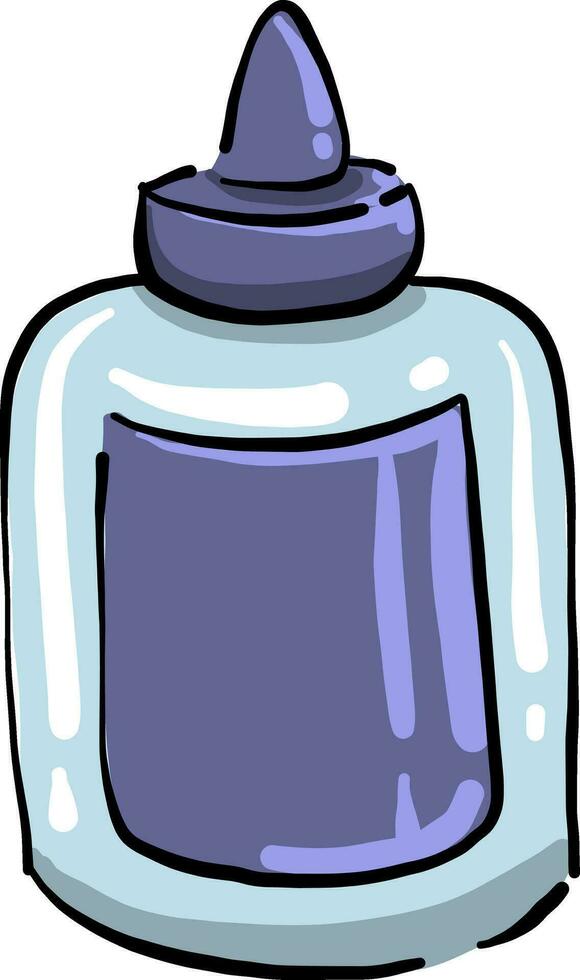 Glue bottle, illustration, vector on white background
