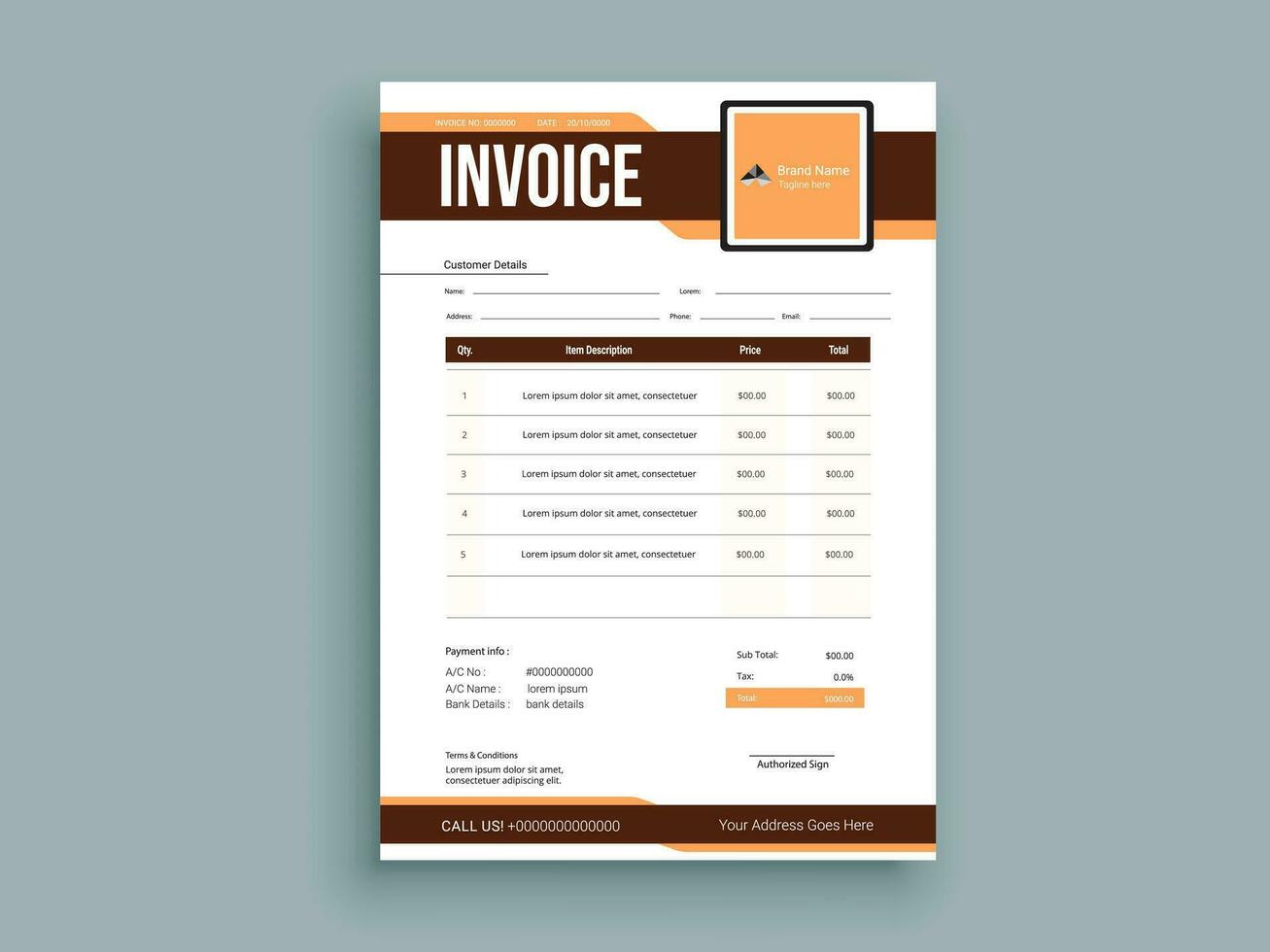 Business invoice form template. Invoicing quotes, money bills or pricelist and payment agreement design templates. Tax form, or payment receipt. vector