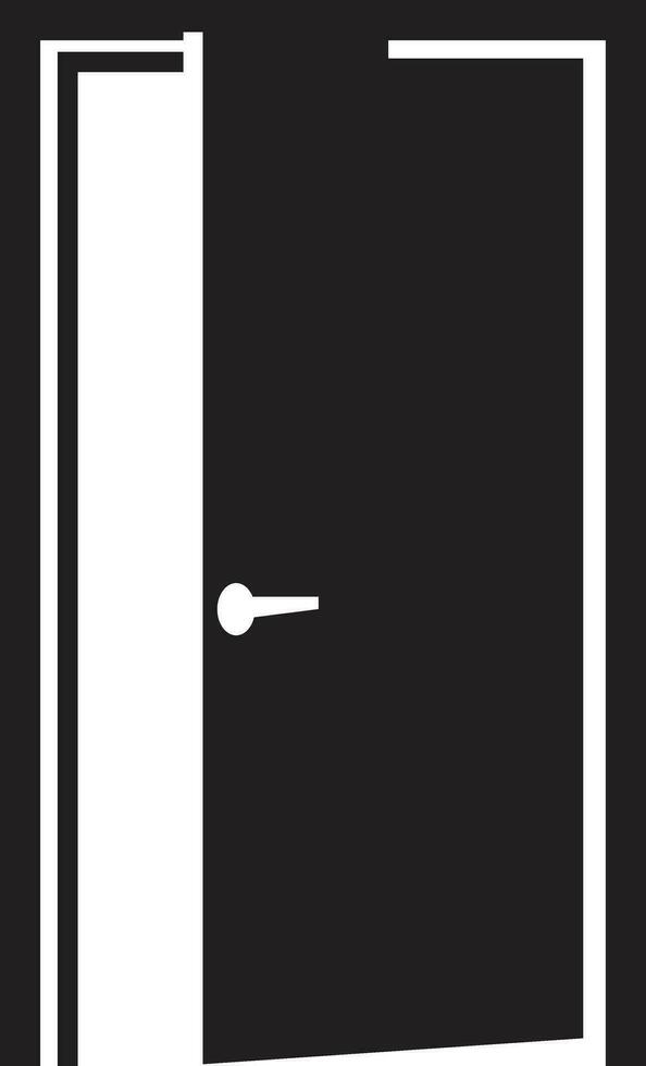 puerta icono en de moda plano estilo. aislado en. abierto puerta firmar símbolo para tu sitio web diseño, logo, aplicaciones, ui vector