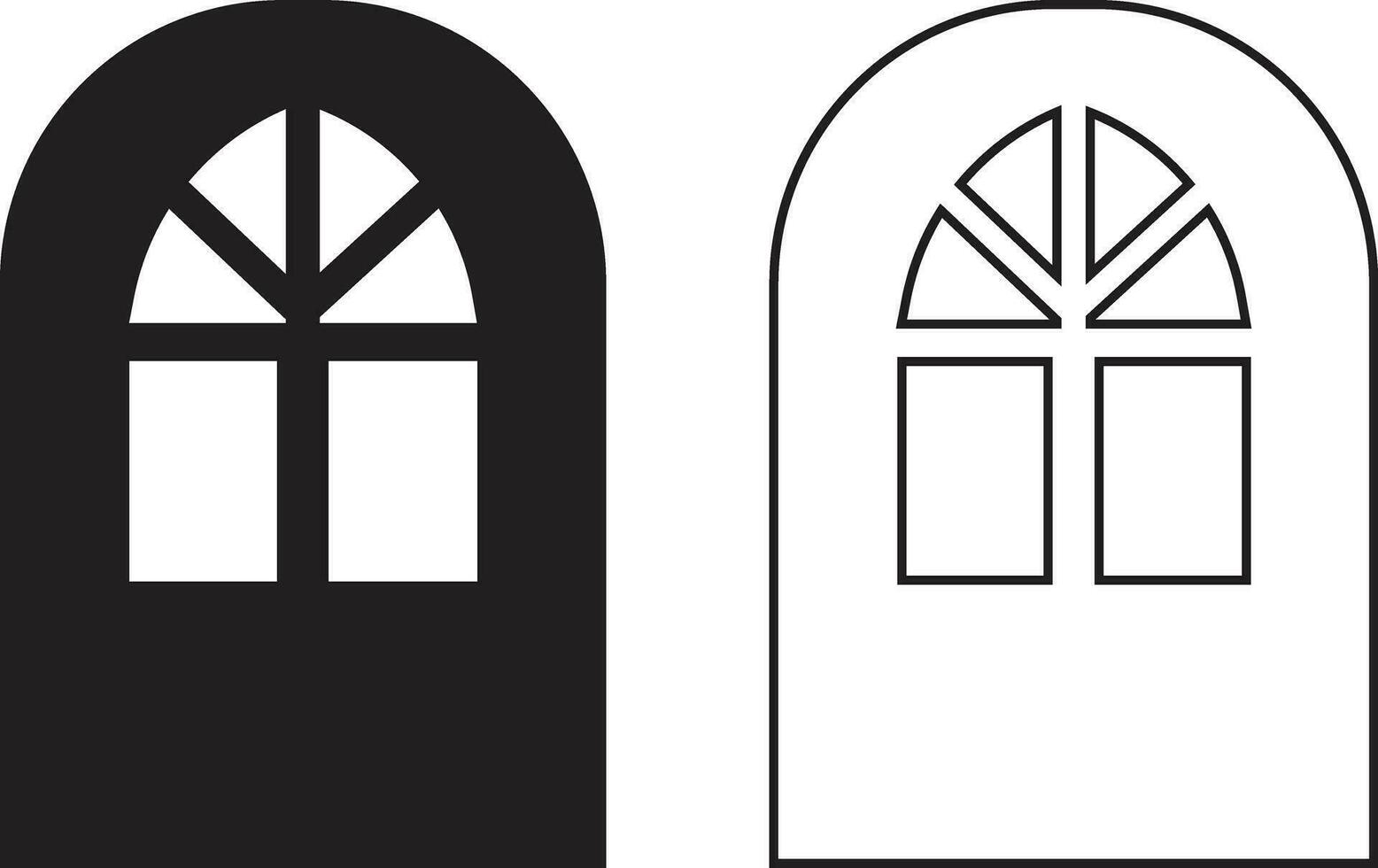 puerta icono en de moda plano y línea estilo colocar. aislado en cerca puerta firmar símbolo para tu sitio web diseño, logo, aplicaciones, ui vector