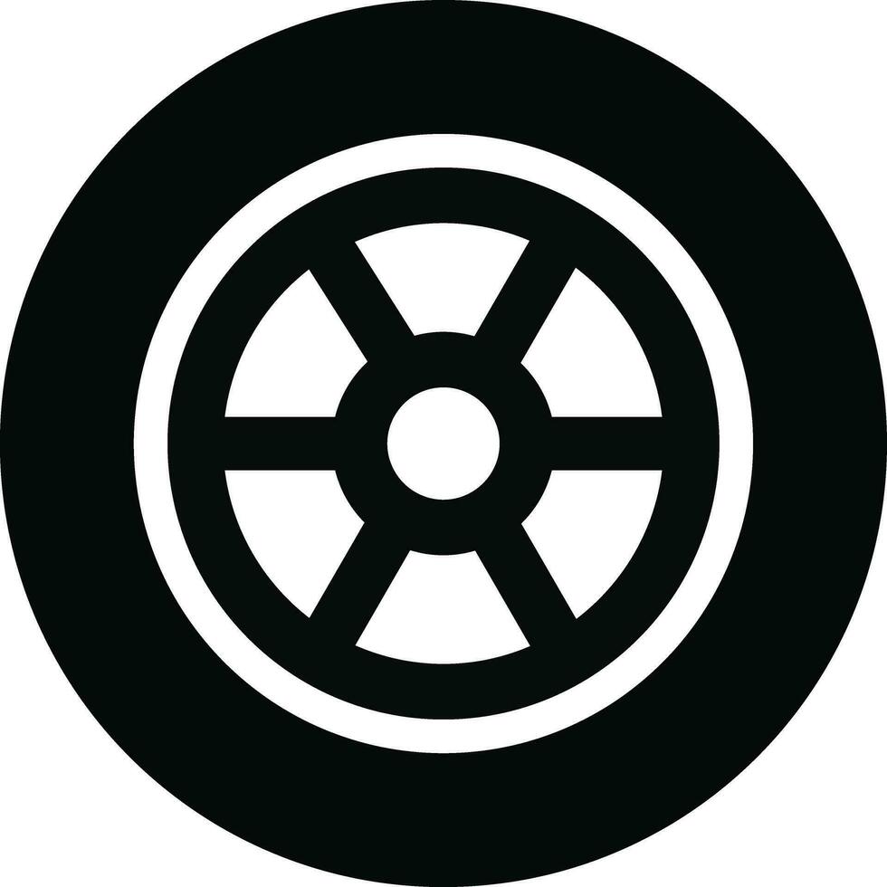 tire icon in flat trendy style. isolated on design for Car, motorbike vehicle or automobile tire alloy wheel with rim sign symbol vector for apps and websites