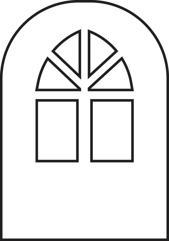 puerta icono en de moda línea estilo. aislado en cerca puerta firmar símbolo para tu sitio web diseño, logo, aplicaciones, ui vector