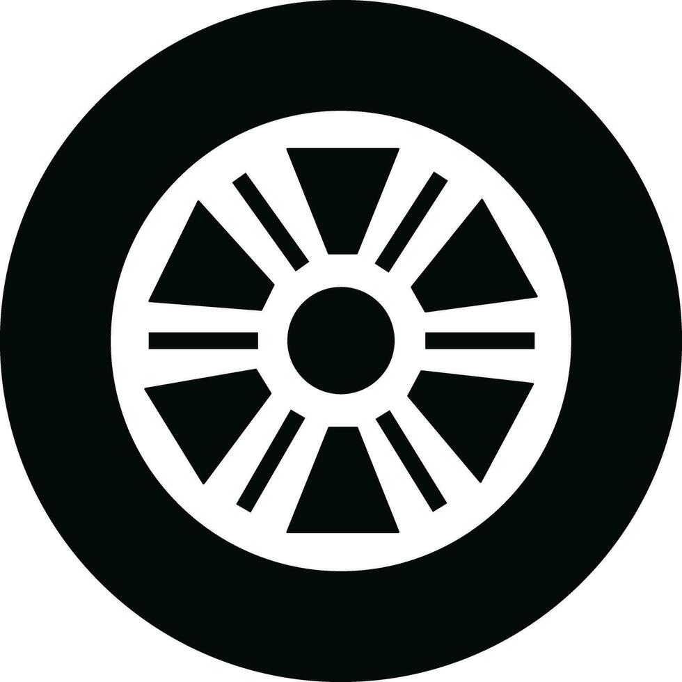 tire icon in flat trendy style. isolated on transparent background design for Car, motorbike vehicle or automobile tire alloy wheel with rim sign symbol vector for apps and websites