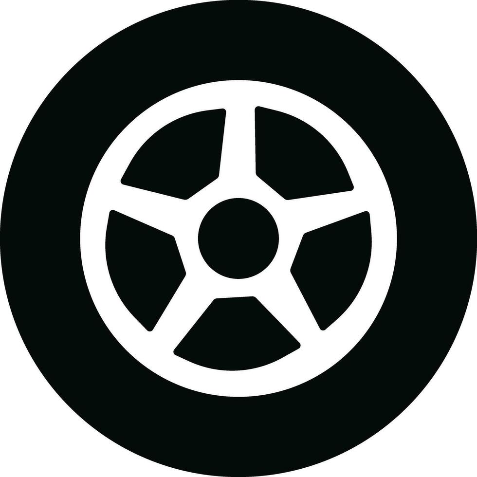 tire icon in flat trendy style. isolated on design for Car, motorbike vehicle or automobile tire alloy wheel with rim sign symbol vector for apps and websites