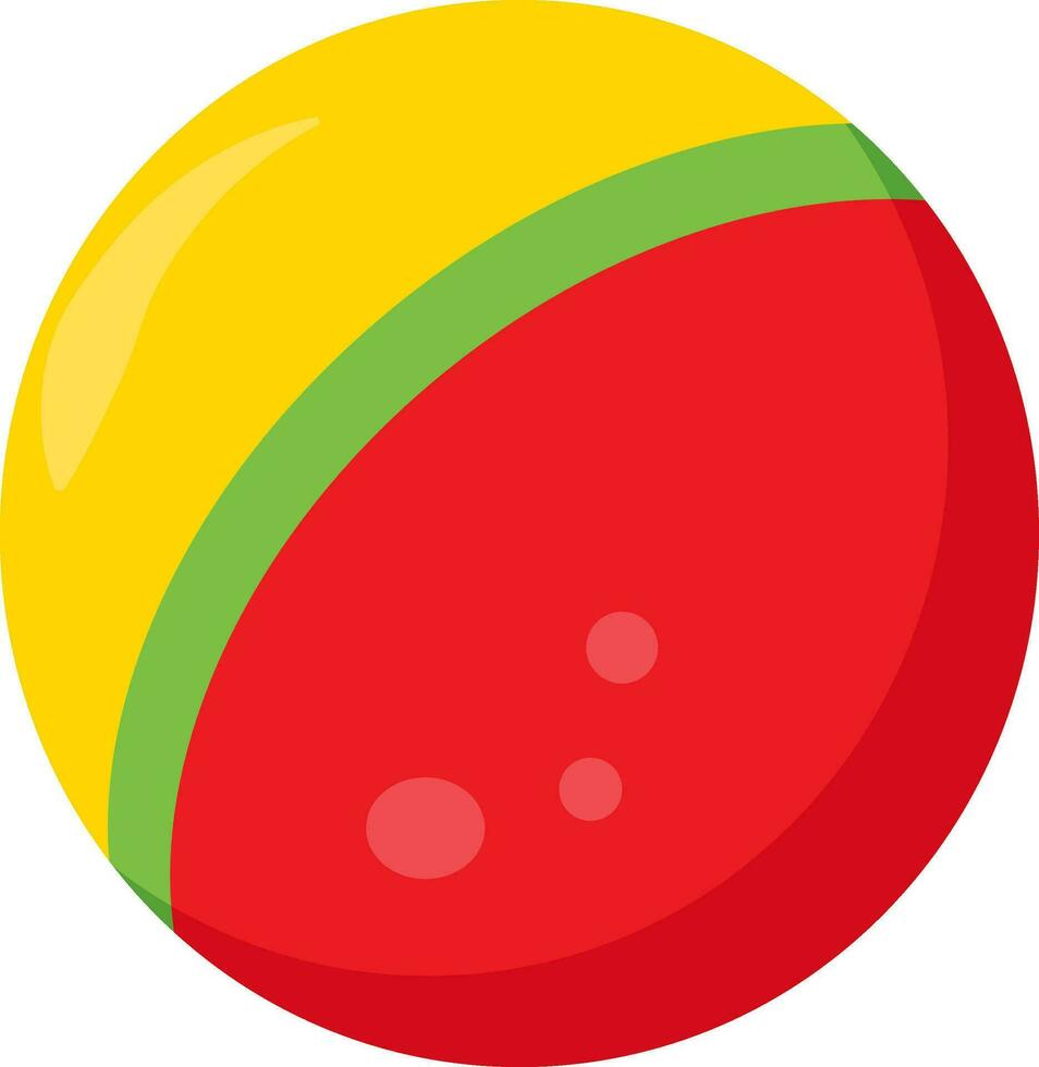 Colorful ball, illustration, vector on white background