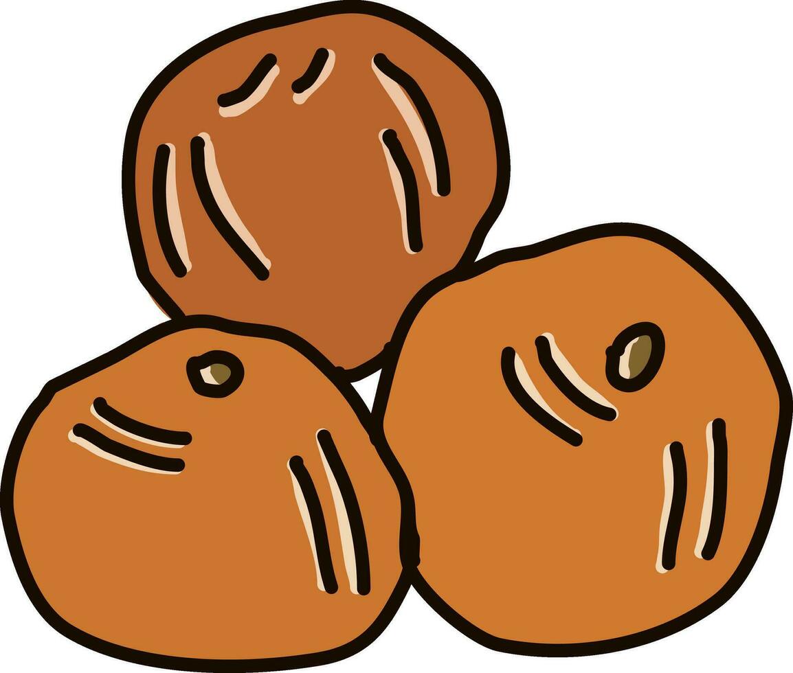 Clementine flat, illustration, vector on white background.