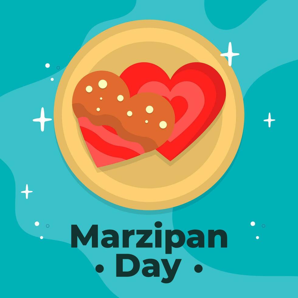 Vector illustration Marzipan Day. Marzipan Day illustration vector background. Vector eps 10