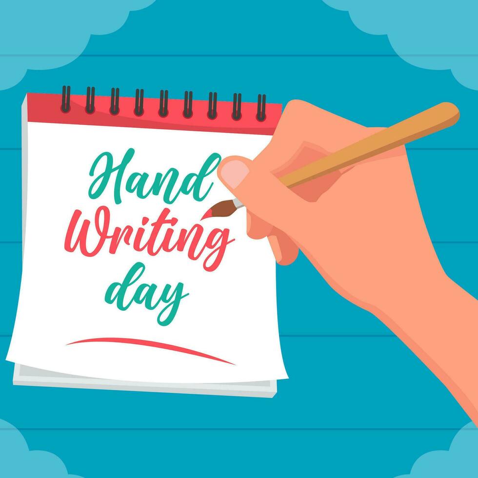 Vector illustration Handwriting Day. Handwriting Day   illustration vector background. Vector eps 10