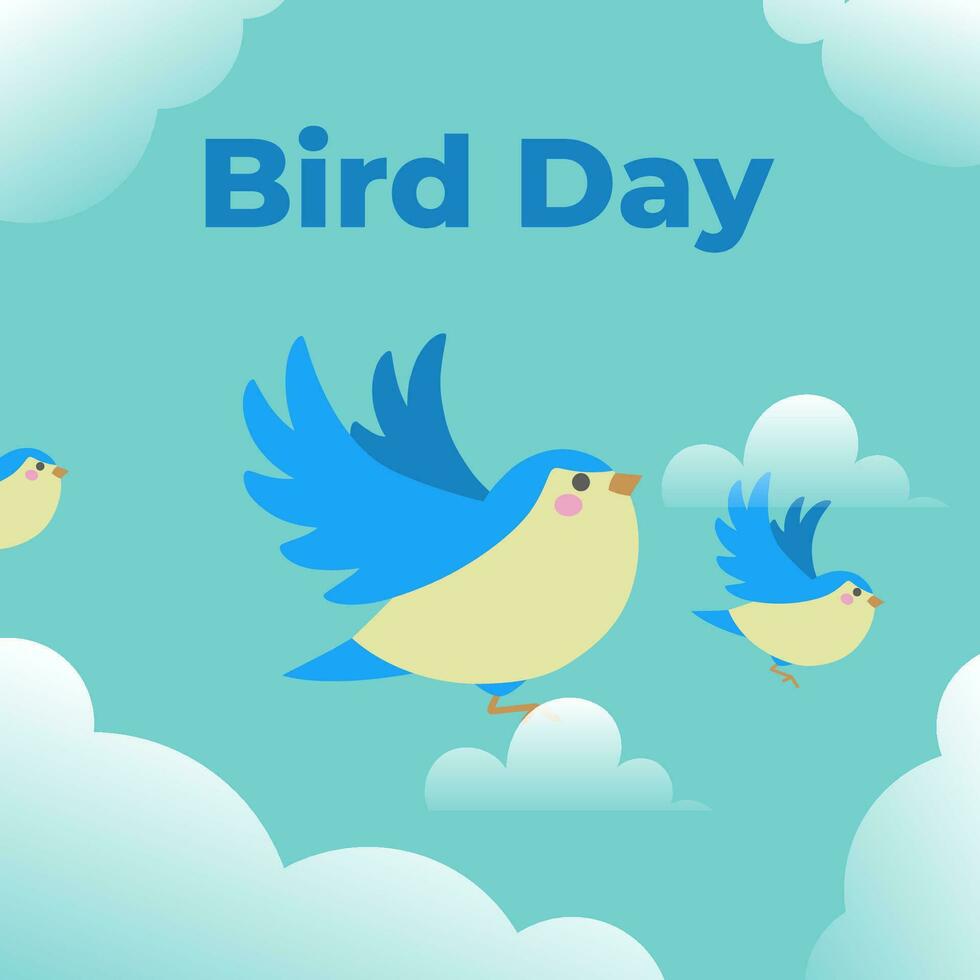 Vector illustration Bird Day. Bird Day illustration vector background. Vector eps 10