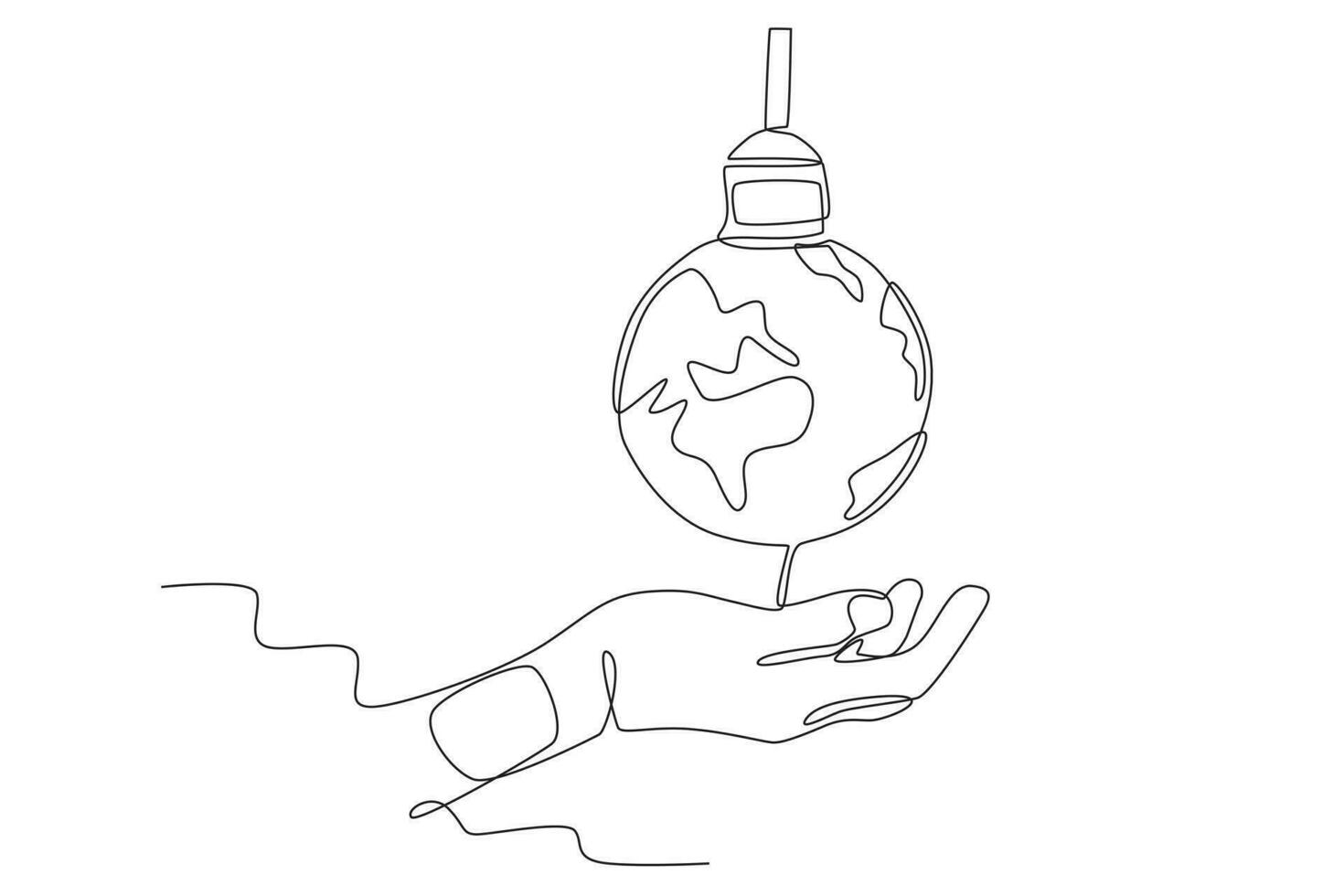 Turn off lights to save the earth vector
