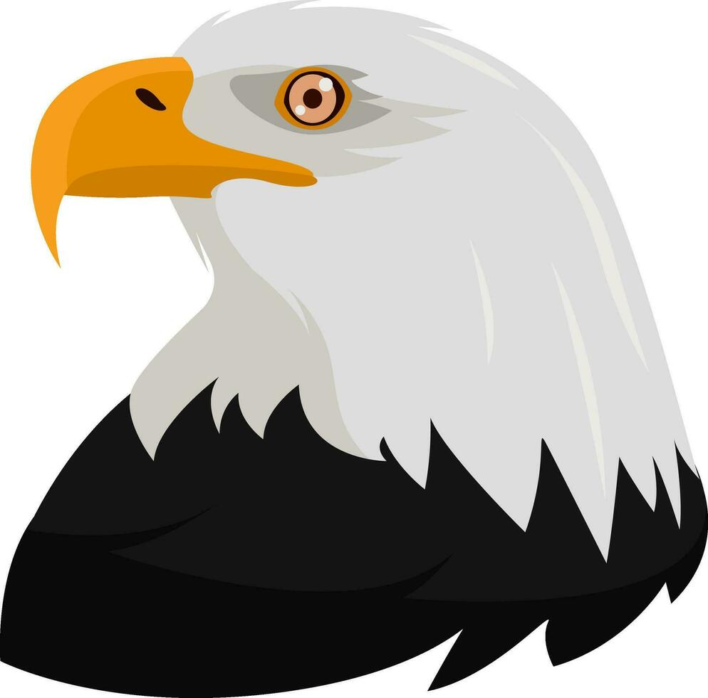 genial águila, ilustración, vector en blanco antecedentes